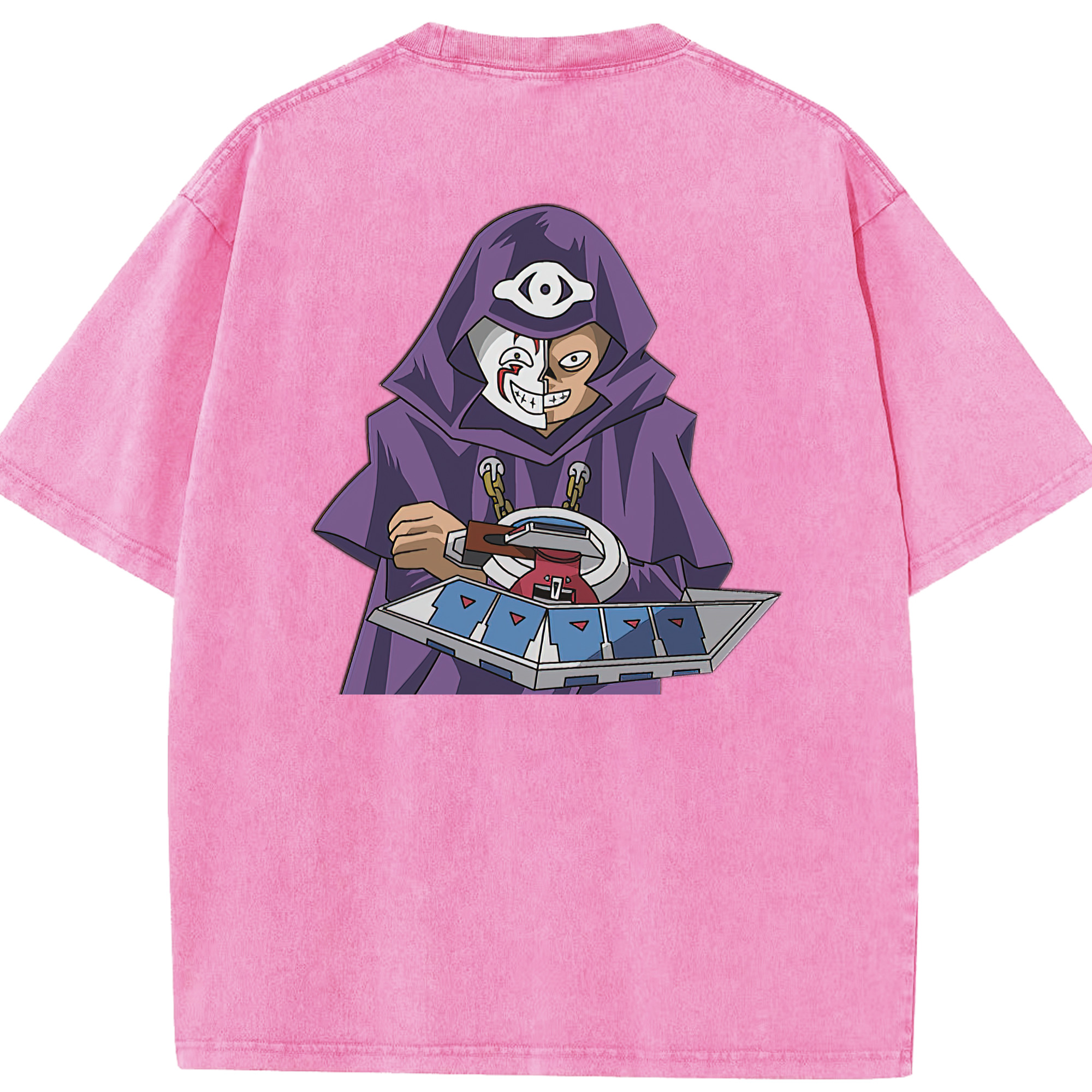 （画像用） 遊☆戯☆王 Yu-Gi-Oh! 綿100% ヴィンテージ風 半袖Tシャツ（背面プリント）